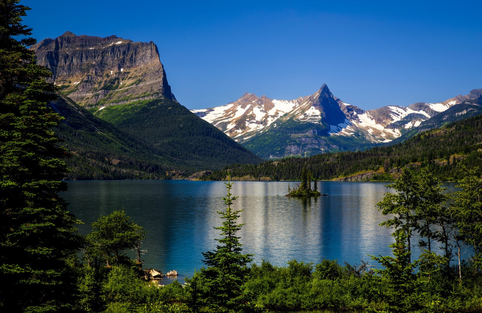 Saint Mary Lake Backgrounds, Compatible - PC, Mobile, Gadgets| 1920x1248 px