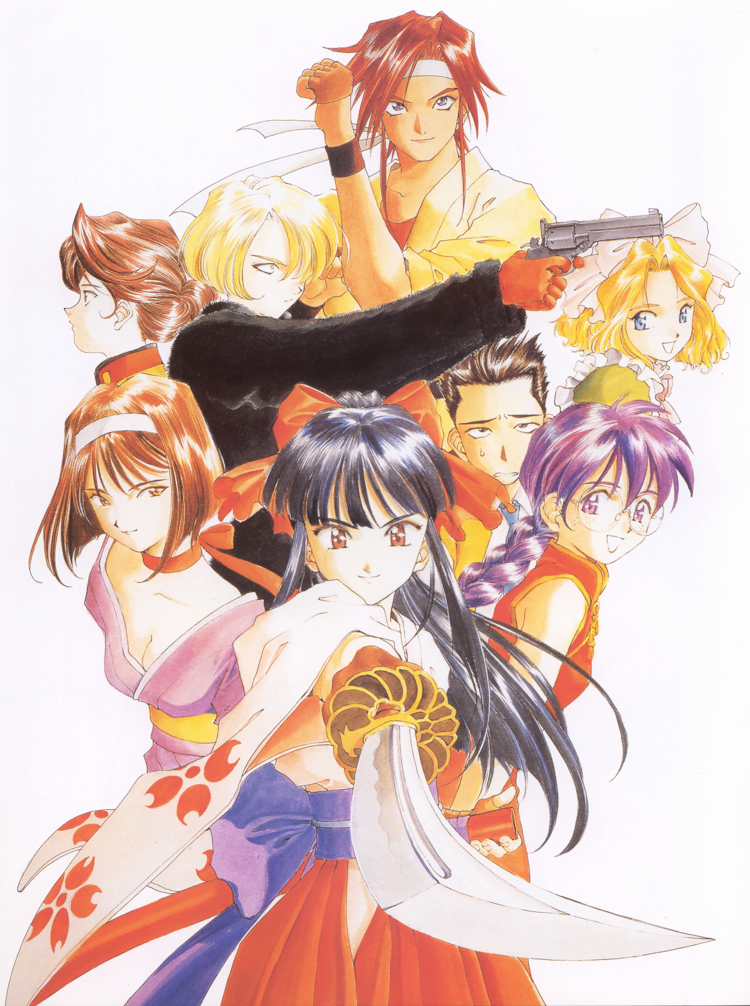 Wallpaper love, game, Sakura, anime, kiss, ninja, asian, manga for mobile  and desktop, section сэйнэн, resolution 3204x2090 - download