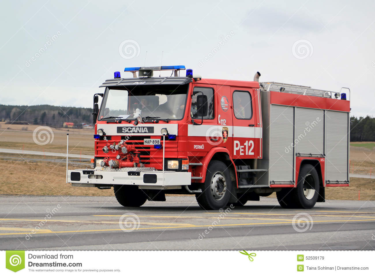HD Quality Wallpaper | Collection: Vehicles, 1300x957 Scania Fire Truck