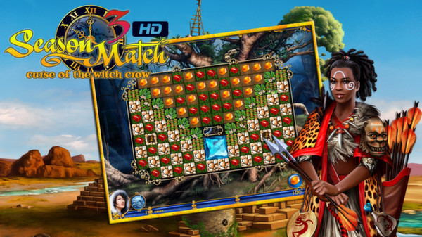 Season Match 3: Curse Of The Witch Crow Backgrounds, Compatible - PC, Mobile, Gadgets| 600x337 px