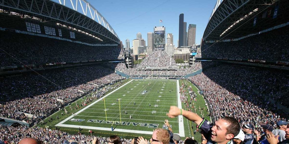 HD Quality Wallpaper | Collection: Sports, 1190x595 Seattle Seahawks Stadium