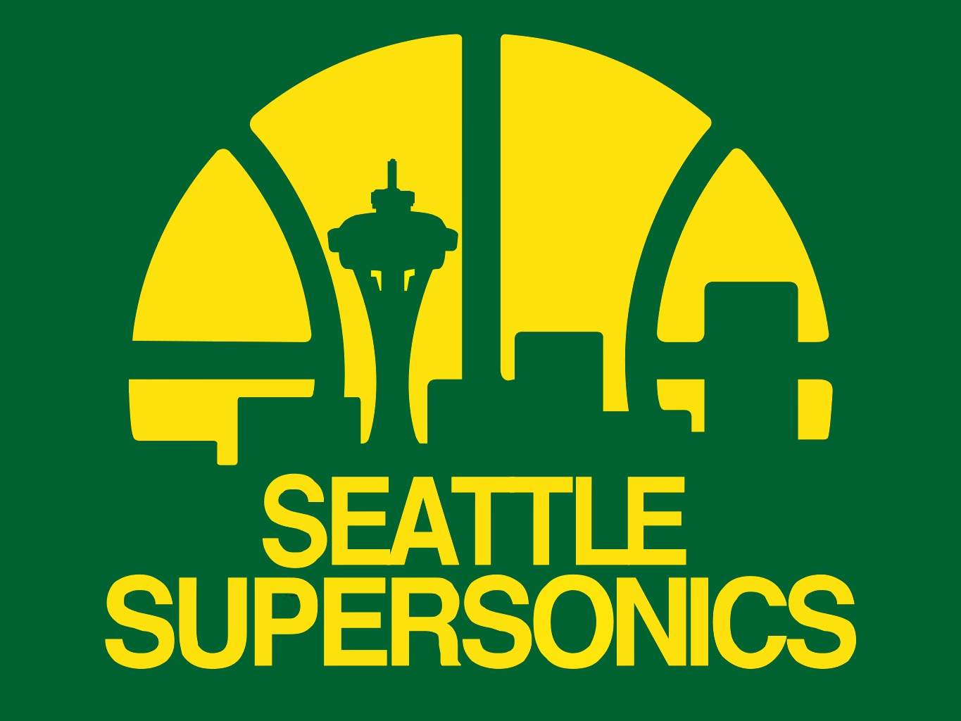 HD Quality Wallpaper | Collection: Sports, 1365x1024 Seattle Supersonics