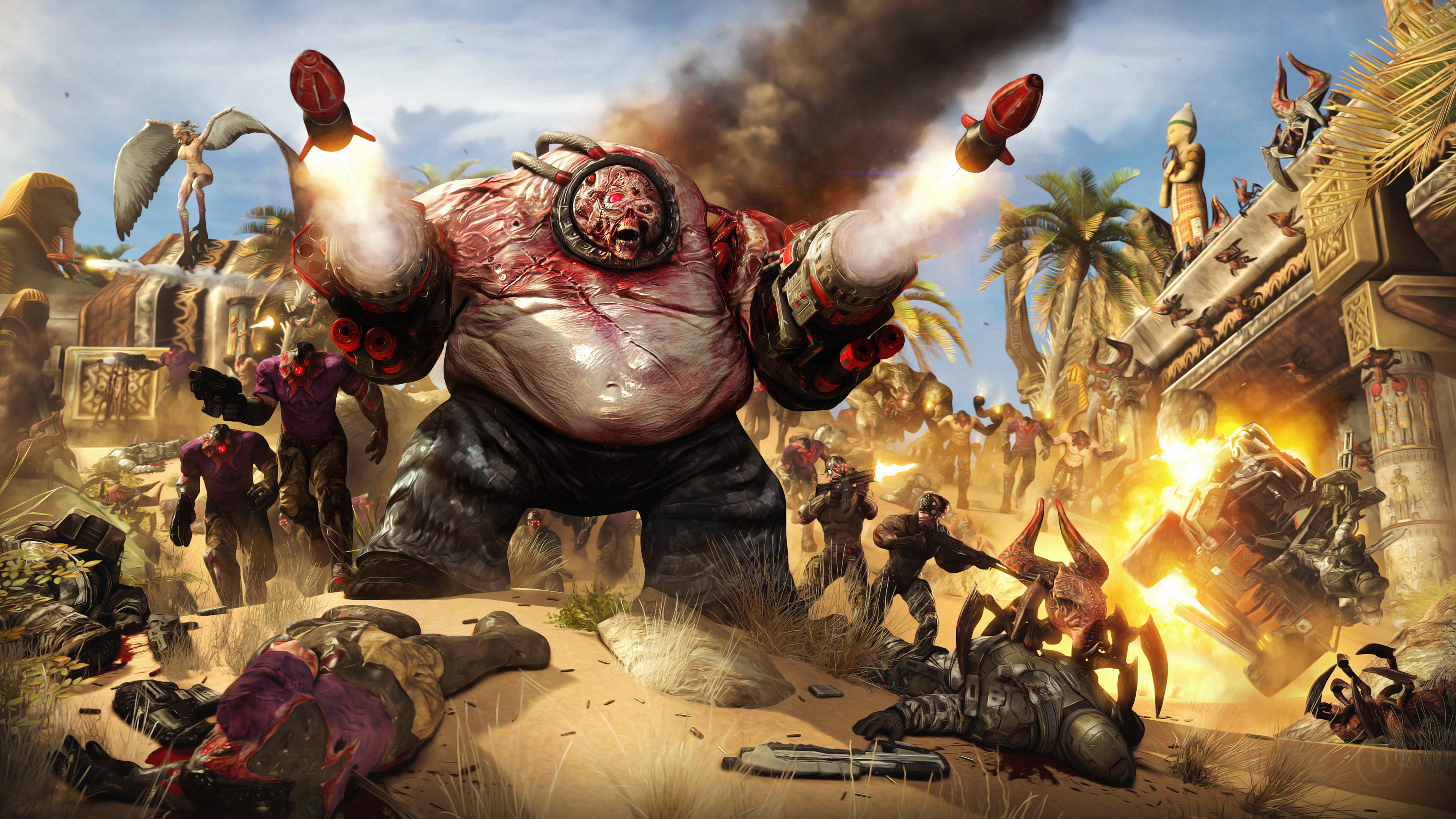 HD Quality Wallpaper | Collection: Video Game, 3840x2160 Serious Sam