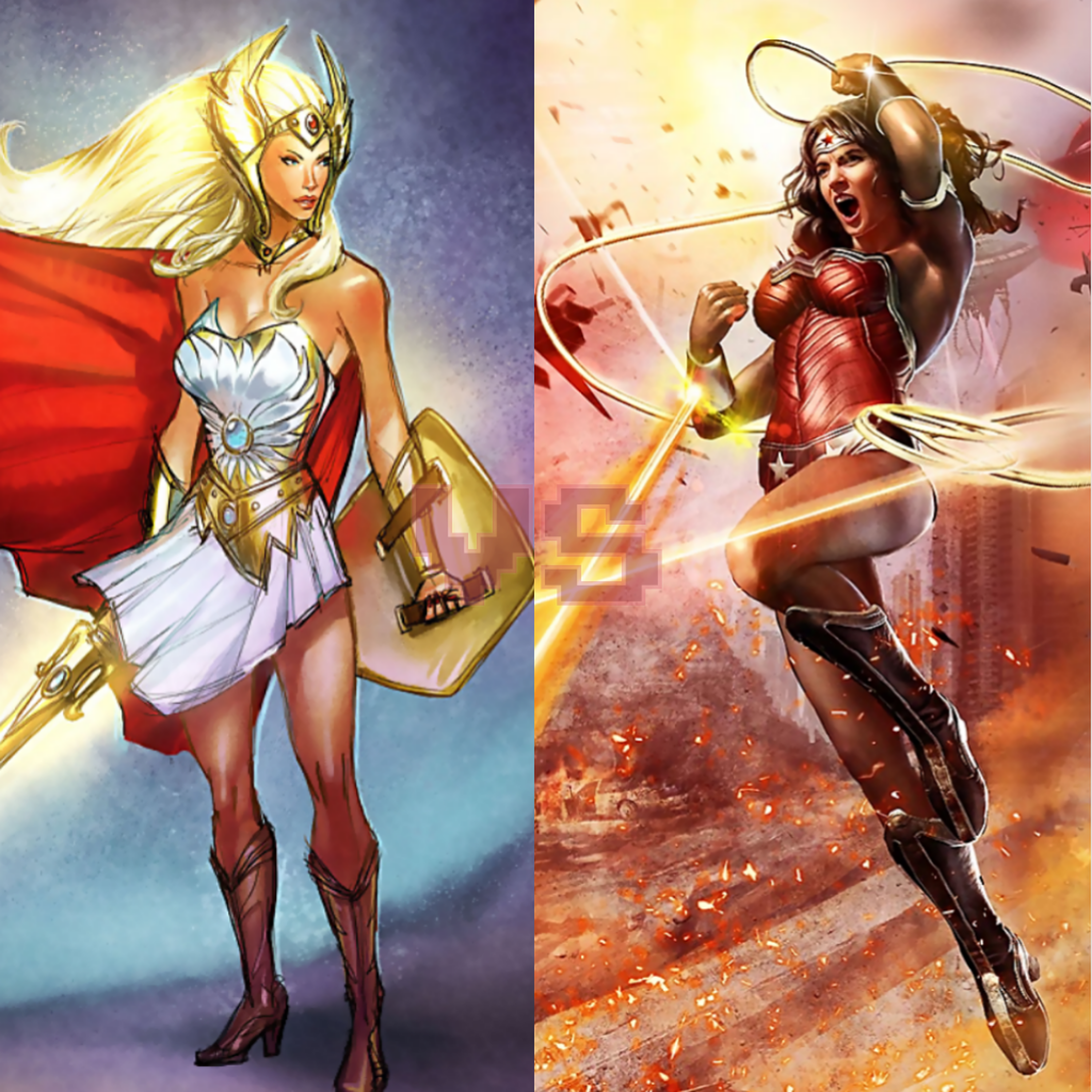 DEATH BATTLE She-Ra versus Wonder Woman by ItemShoplifter. 