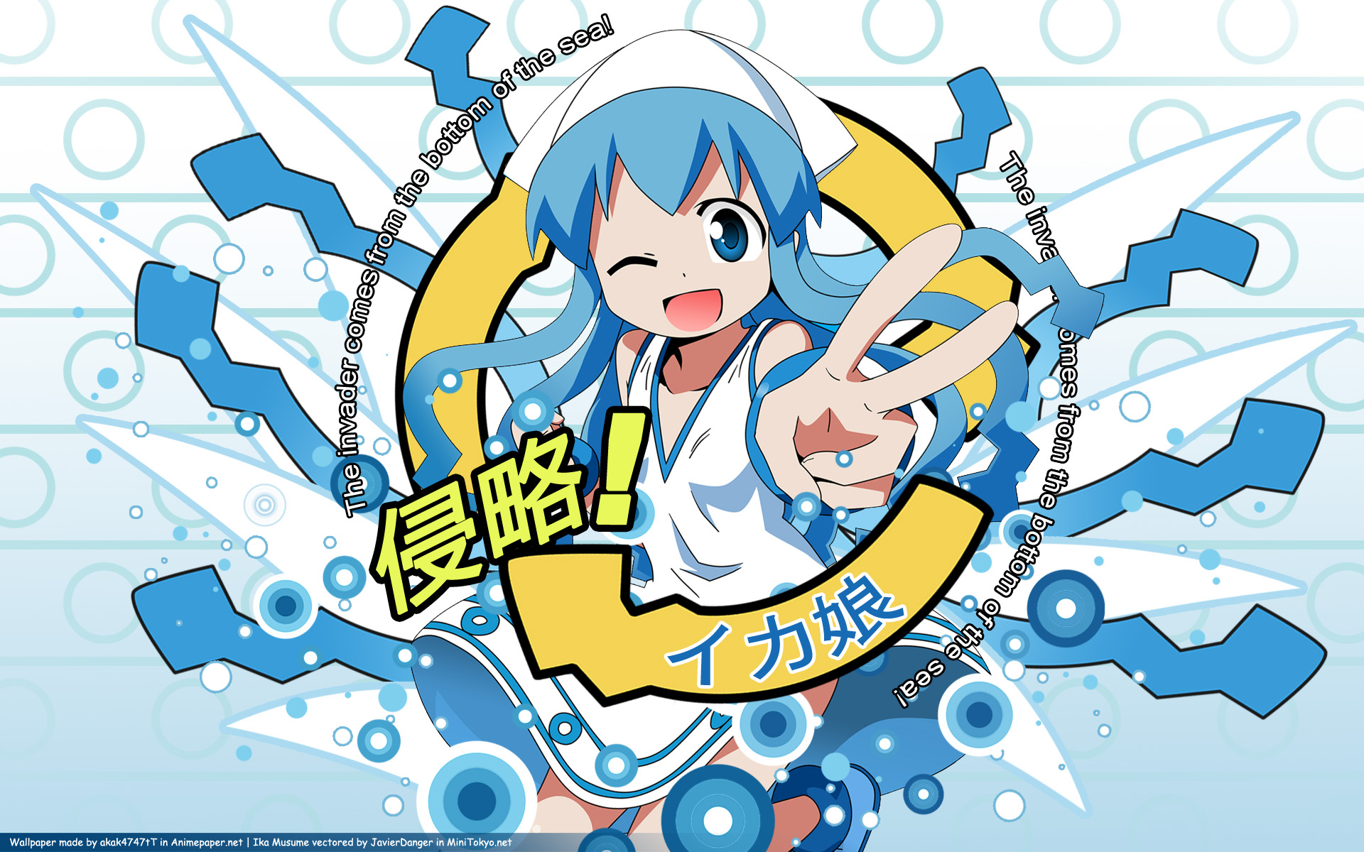 Shinryaku! Ika Musume Backgrounds, Compatible - PC, Mobile, Gadgets| 1920x1200 px