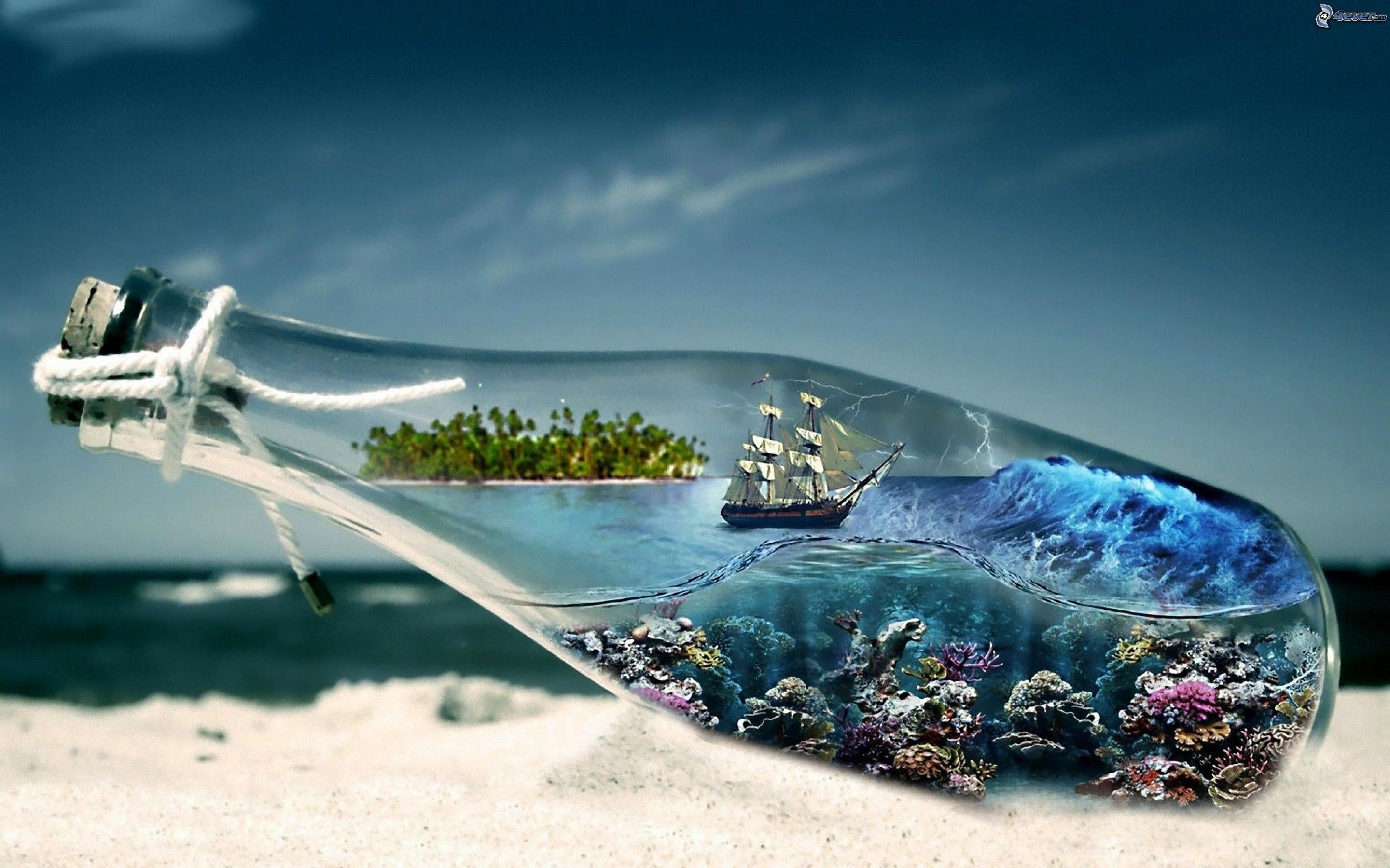 Ship In A Bottle Backgrounds on Wallpapers Vista