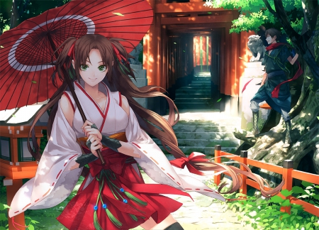 Nice Images Collection: Shrine Maiden Desktop Wallpapers