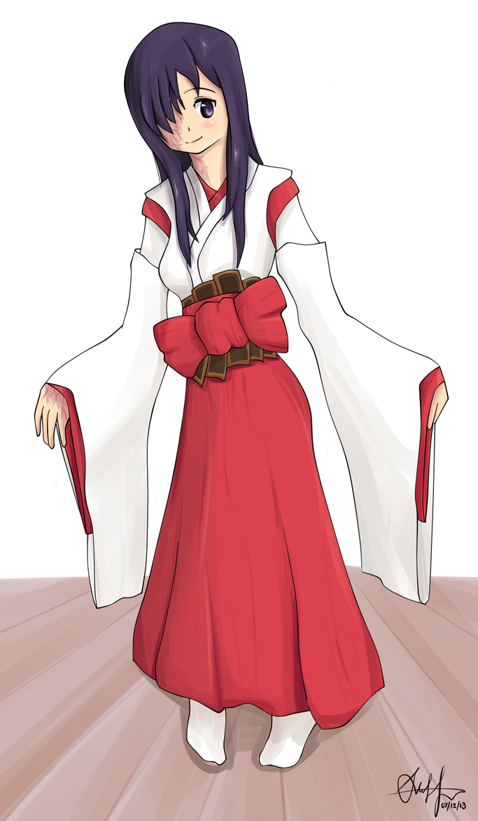 Nice wallpapers Shrine Maiden 683x1171px