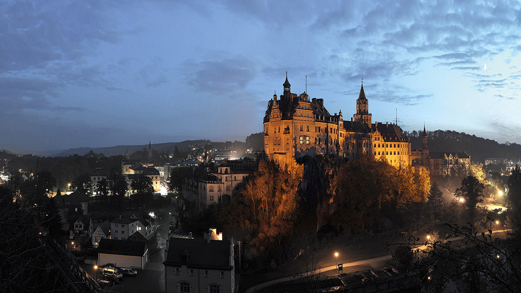 HD Quality Wallpaper | Collection: Man Made, 1024x576 Sigmaringen Castle