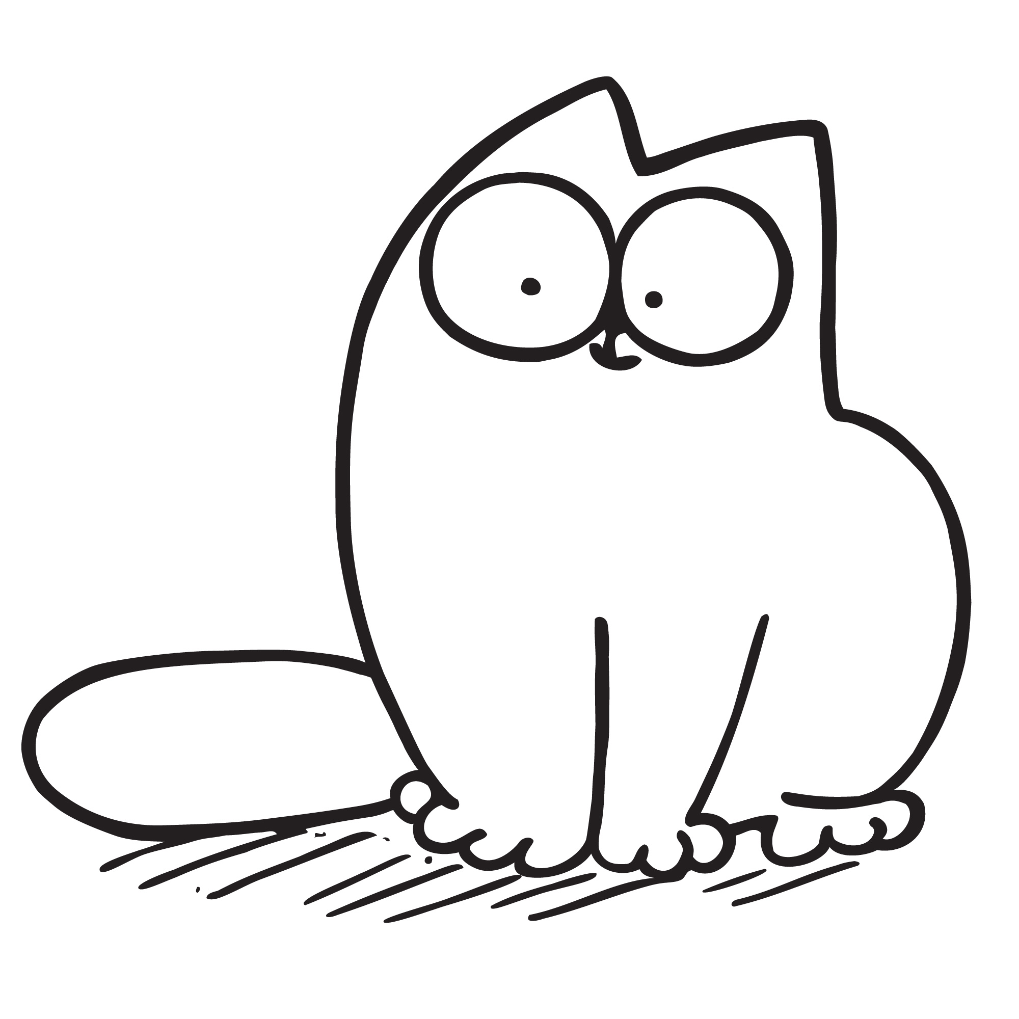 Легко. Симонс Кэт. Кот Саймон. Рисунки для срисовки котики. Картинки для срисовки котики.