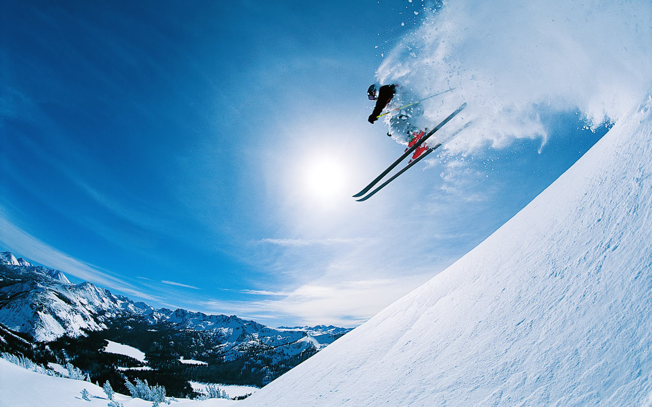 HD Quality Wallpaper | Collection: Sports, 1280x800 Skiing