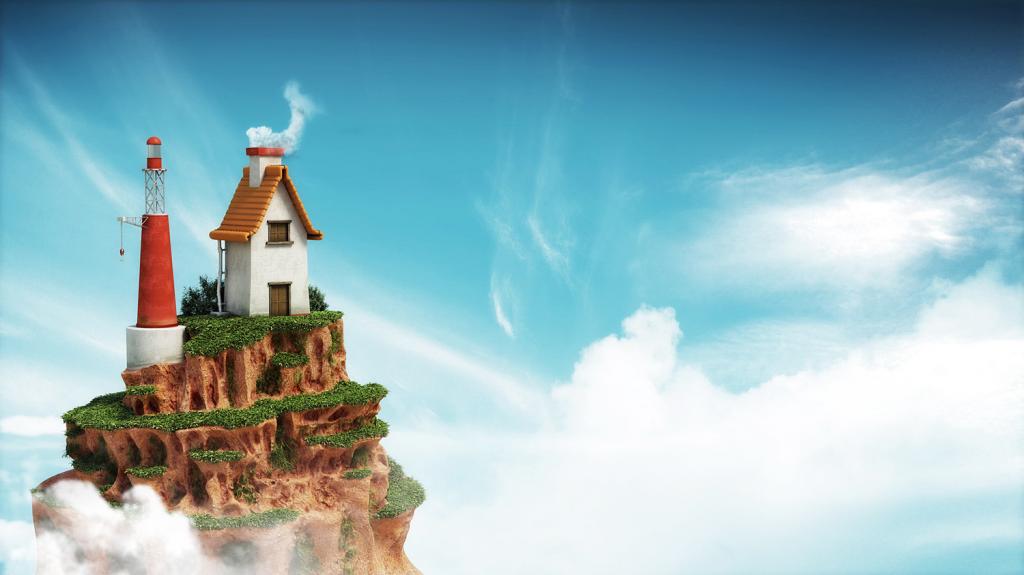 Sky Island Backgrounds, Compatible - PC, Mobile, Gadgets| 1024x575 px