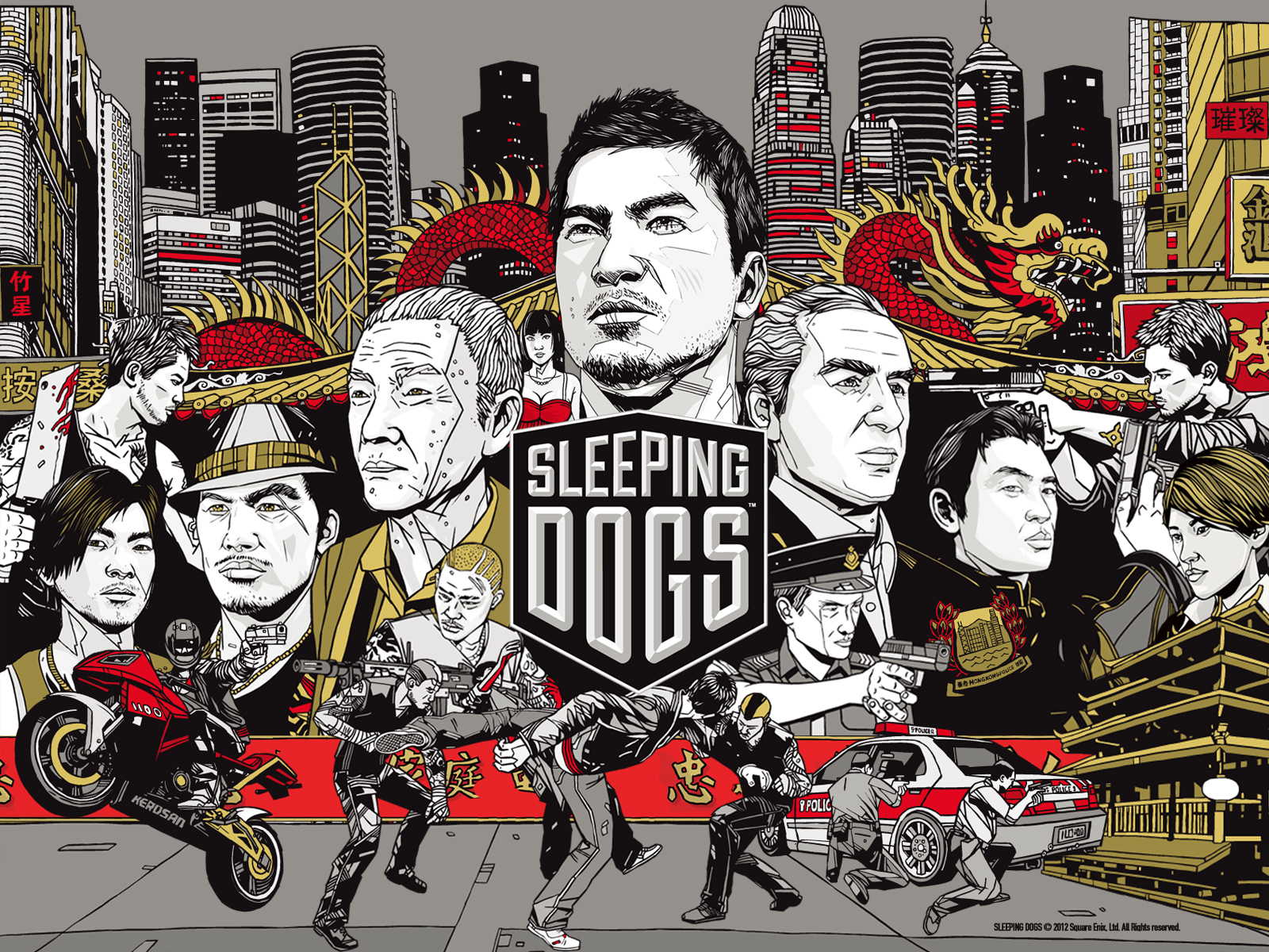 Nice Images Collection: Sleeping Dogs  Desktop Wallpapers