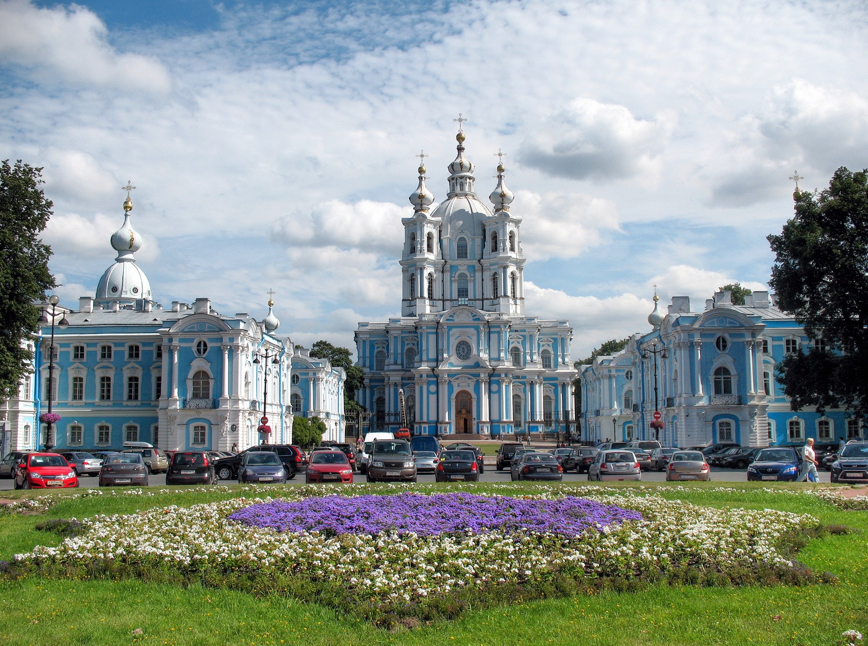 Smolny Cathedral Backgrounds, Compatible - PC, Mobile, Gadgets| 1718x1280 px
