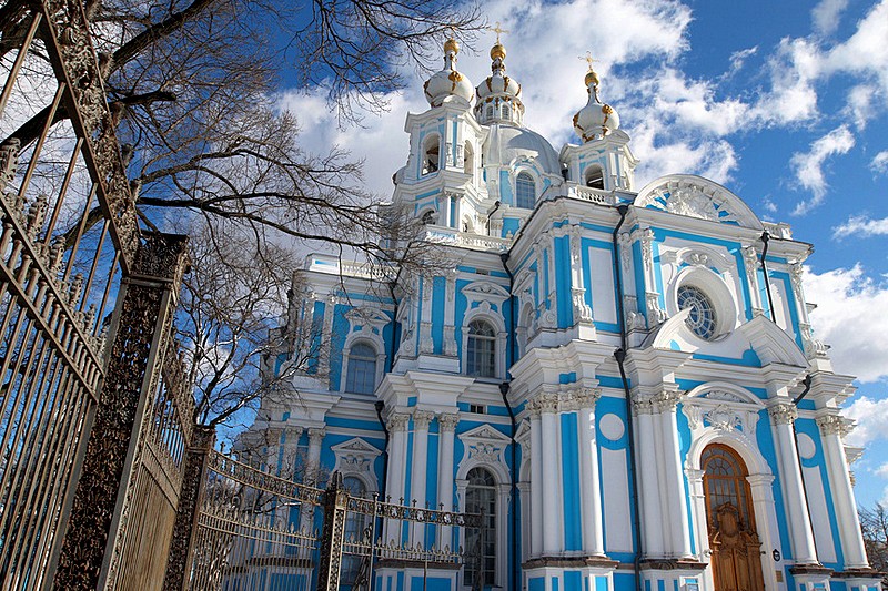 HD Quality Wallpaper | Collection: Religious, 800x533 Smolny Cathedral