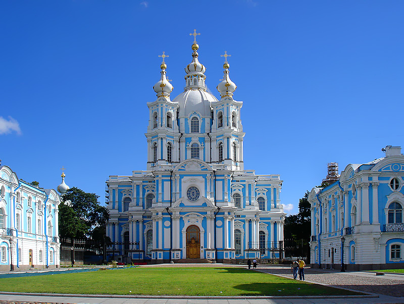 HD Quality Wallpaper | Collection: Religious, 800x602 Smolny Cathedral
