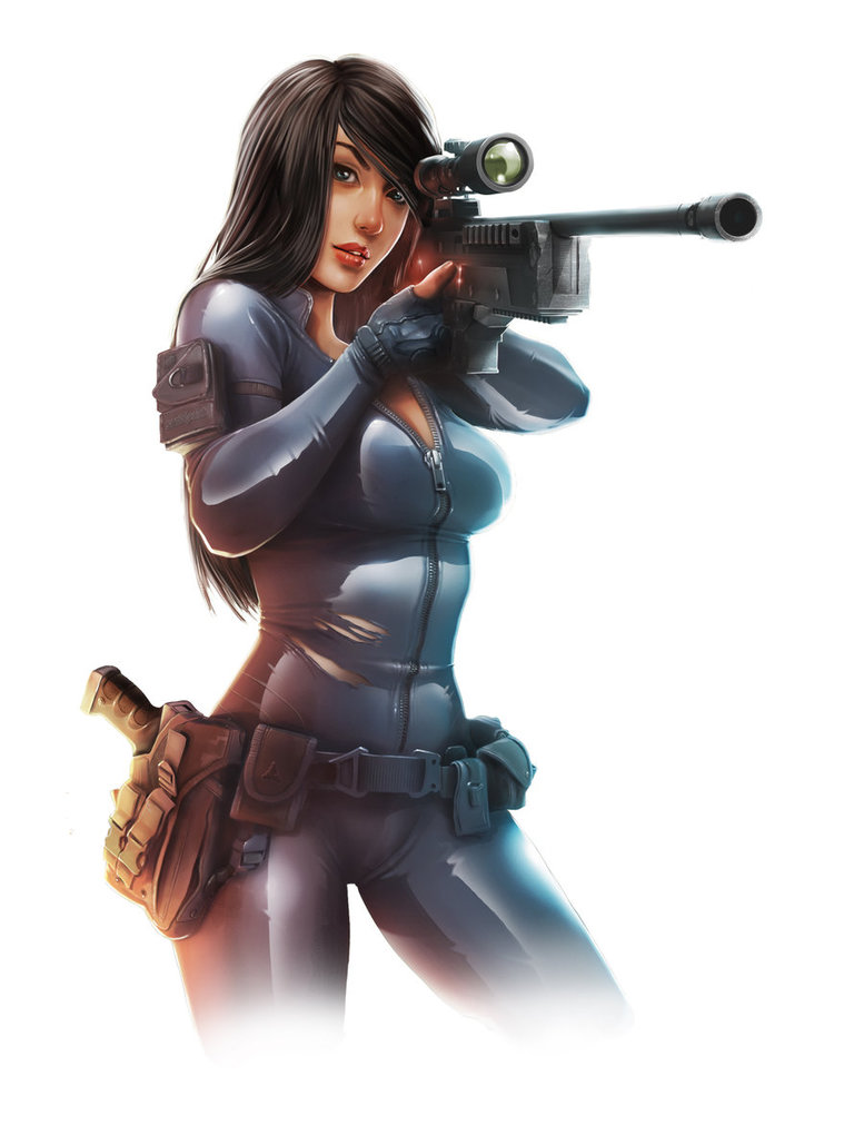 High Resolution Wallpaper | Sniper Girl 777x1029 px