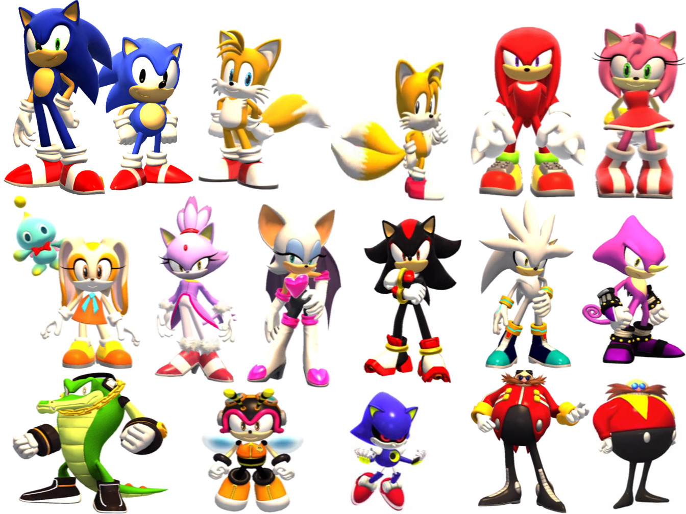 Sonic generations characters by sonicx2011-d4h5k29. 