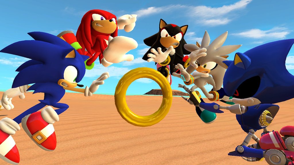 HD Quality Wallpaper | Collection: Video Game, 1024x576 Sonic Rivals