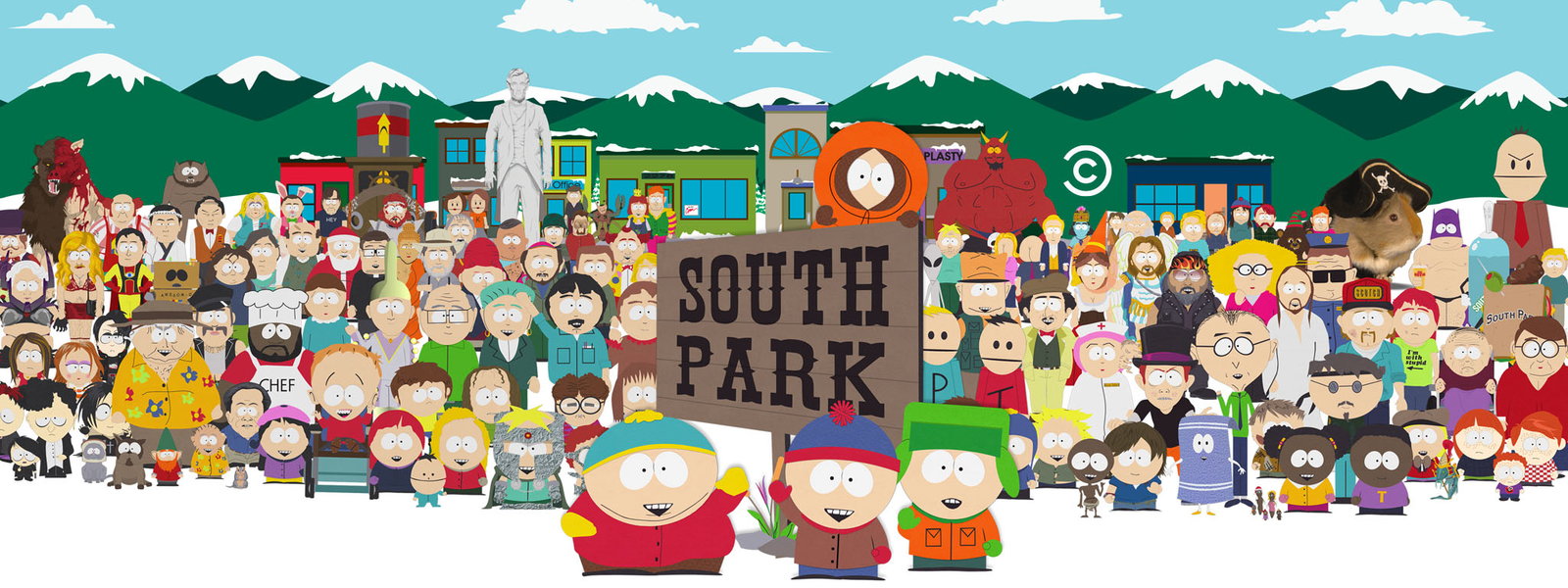 Nice wallpapers South Park 1600x600px