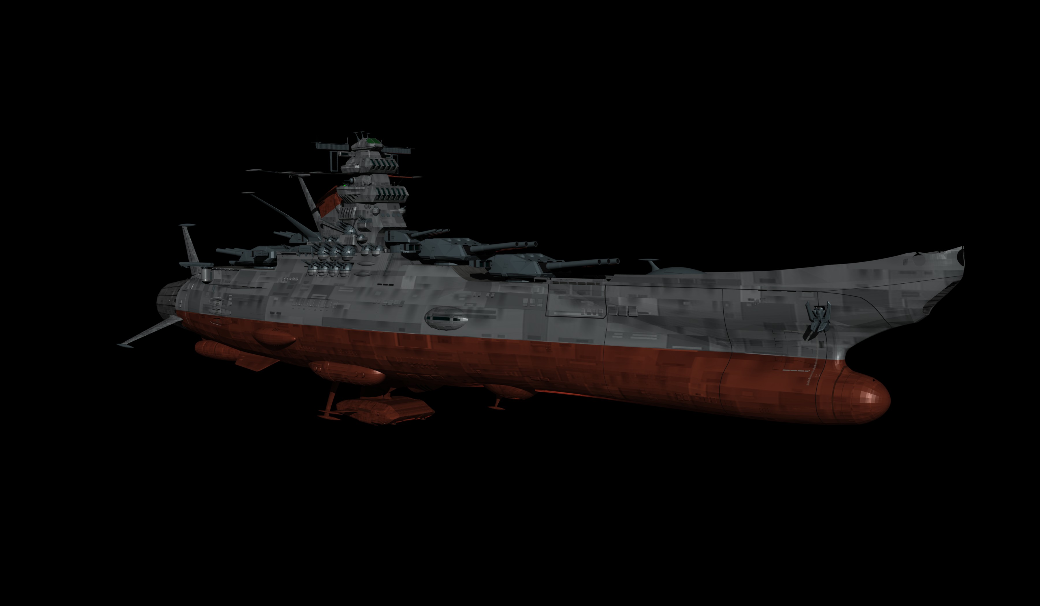 Space Battleship Yamato Backgrounds, Compatible - PC, Mobile, Gadgets| 3600x2100 px