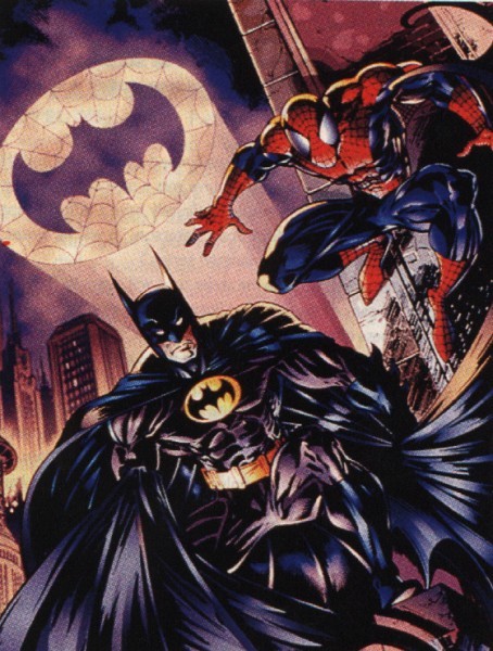 High Resolution Wallpaper | Spider-Man And Batman 454x600 px