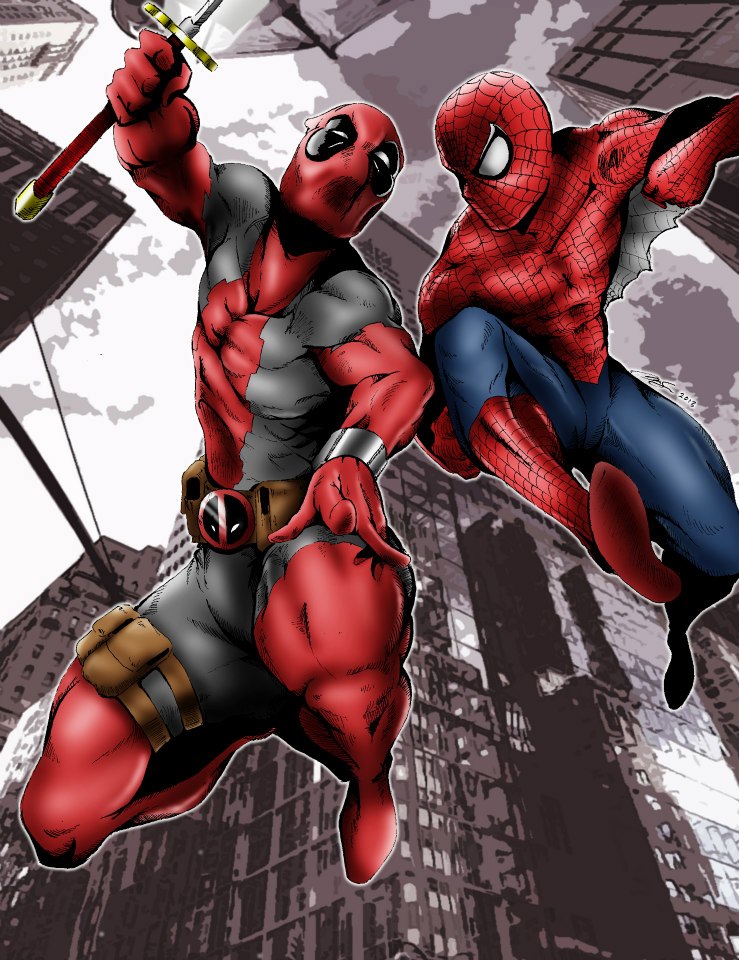 HQ Spiderman Vs Deadpool Wallpapers | File 171.3Kb