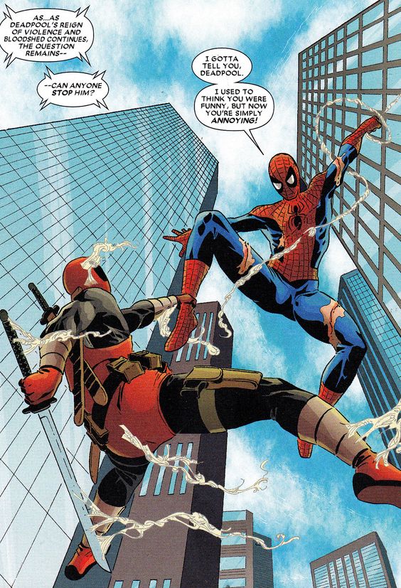 564x827 > Spiderman Vs Deadpool Wallpapers