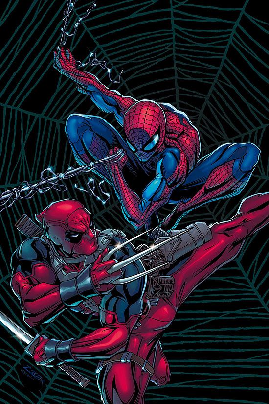 550x825 > Spiderman Vs Deadpool Wallpapers