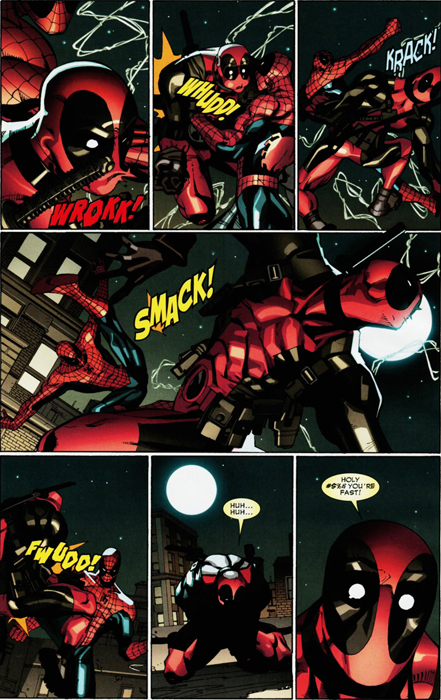 High Resolution Wallpaper | Spiderman Vs Deadpool 441x700 px