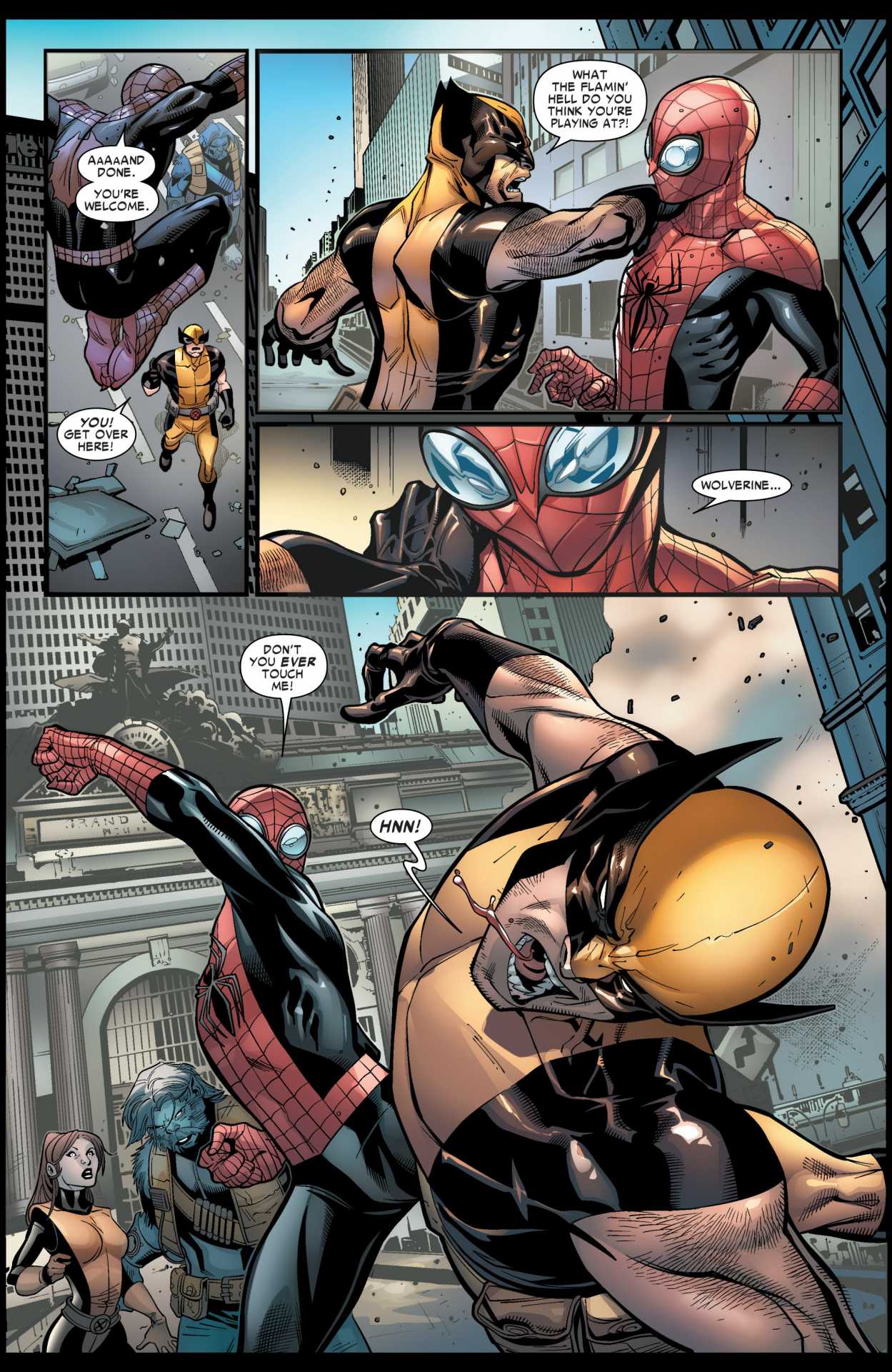 HQ Spider-man Vs. Wolverine Wallpapers | File 314.55Kb