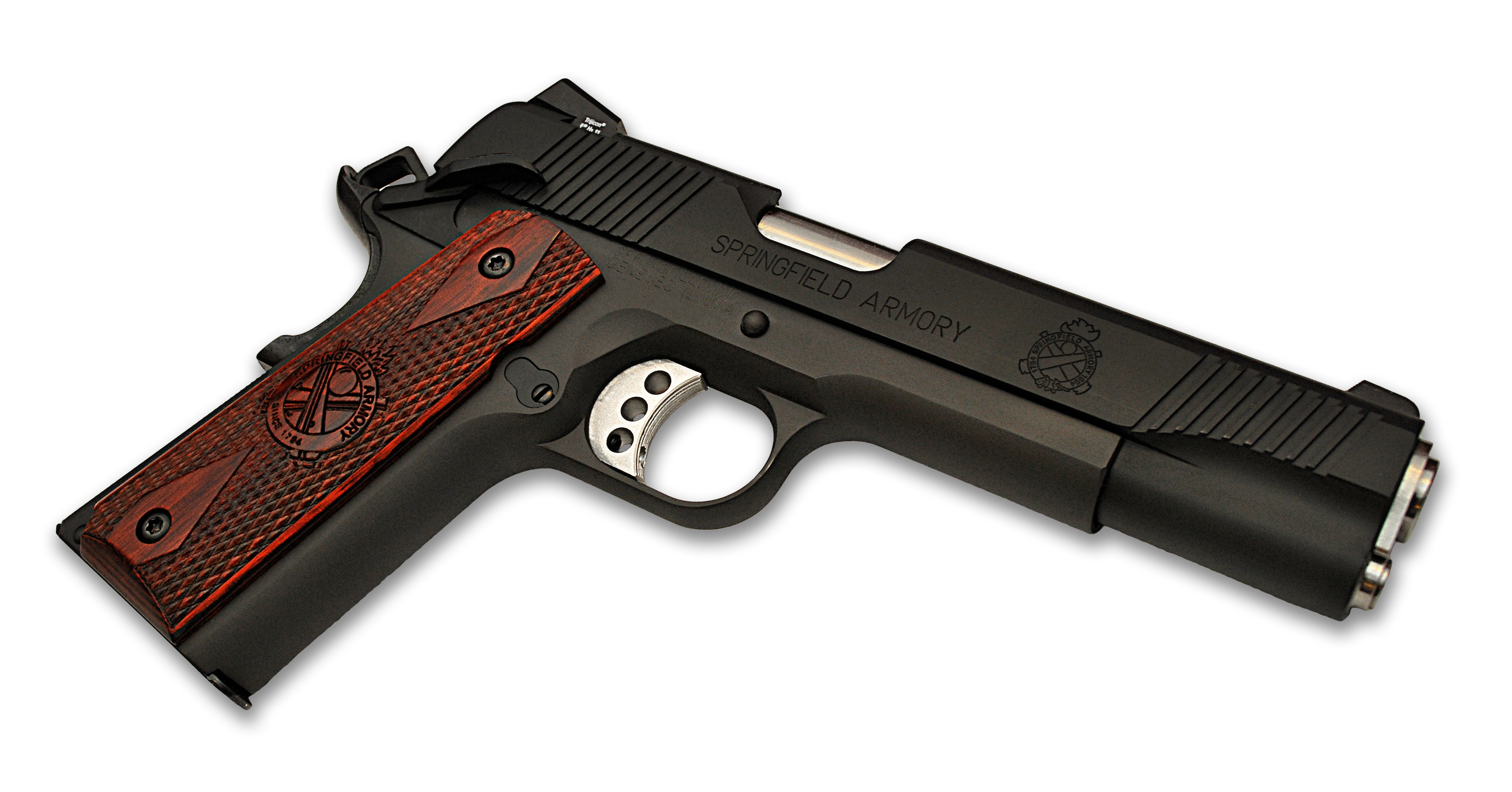 HD Quality Wallpaper | Collection: Weapons, 3653x1914 Springfield Armory 1911 Pistol