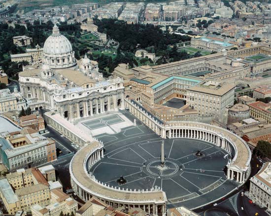 HD Quality Wallpaper | Collection: Religious, 550x439 St. Peter's Basilica