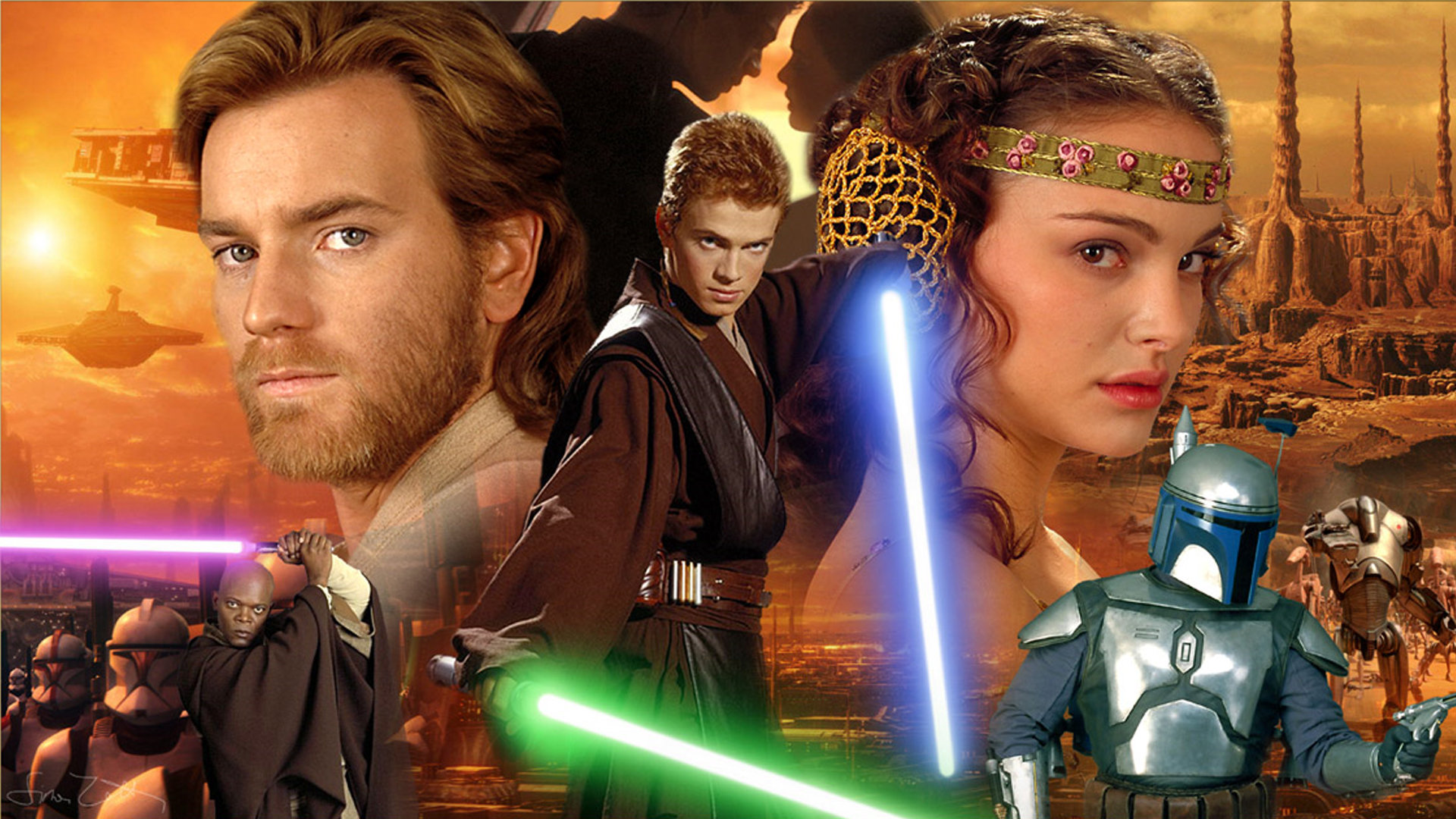 HD Quality Wallpaper | Collection: Movie, 1920x1080 Star Wars Episode II: Attack Of The Clones