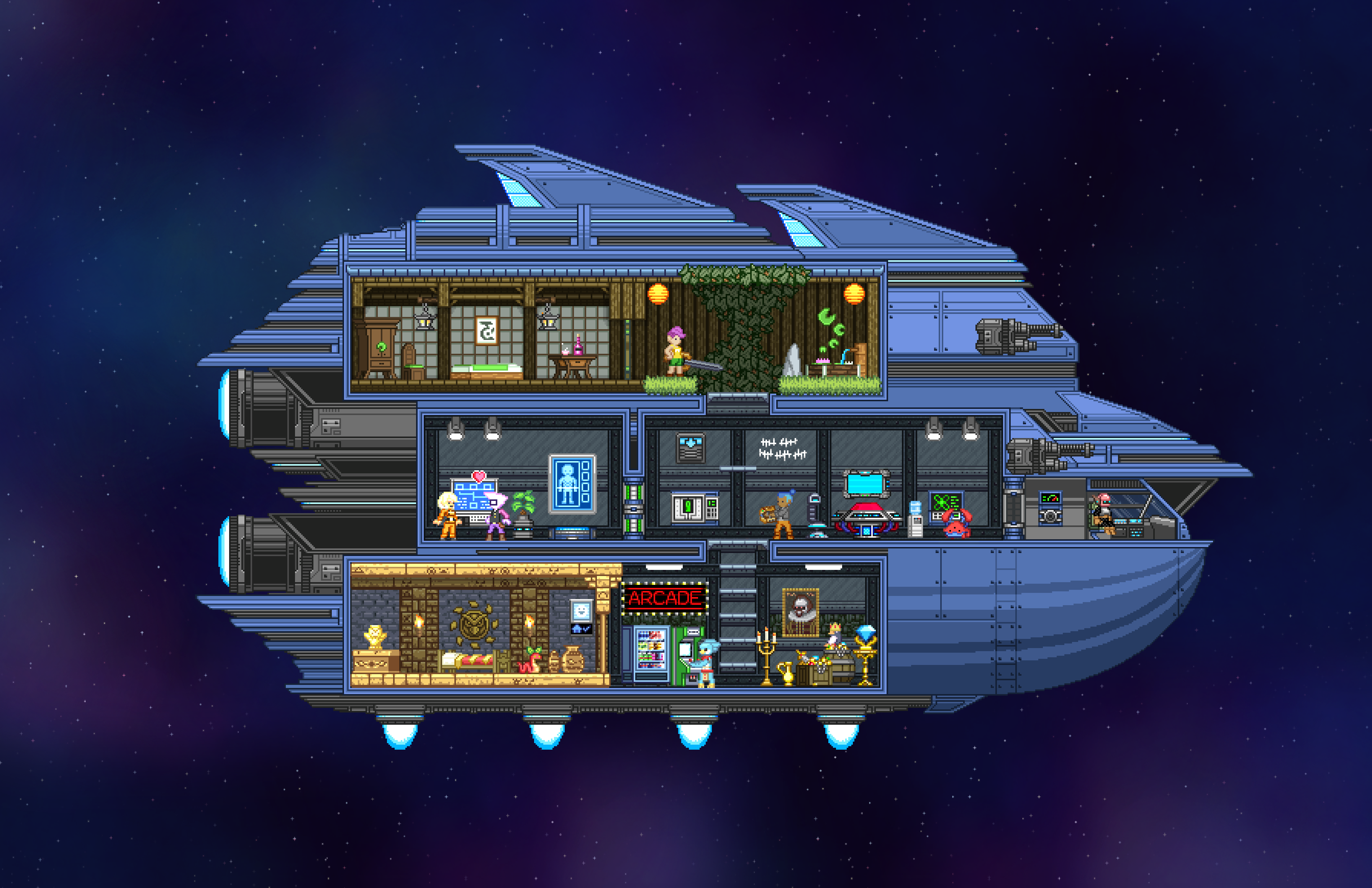 Starbound Backgrounds, Compatible - PC, Mobile, Gadgets| 3581x2317 px