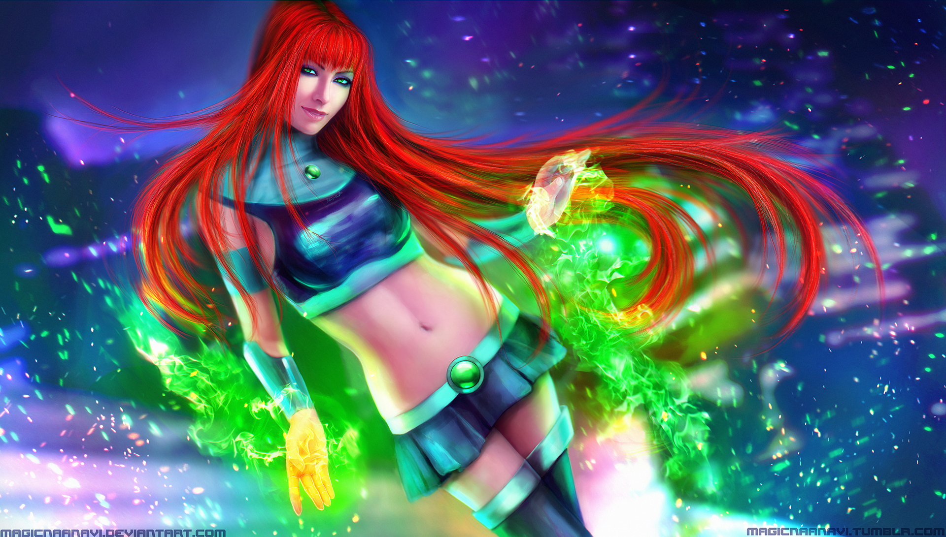 Amazing Starfire Pictures & Backgrounds