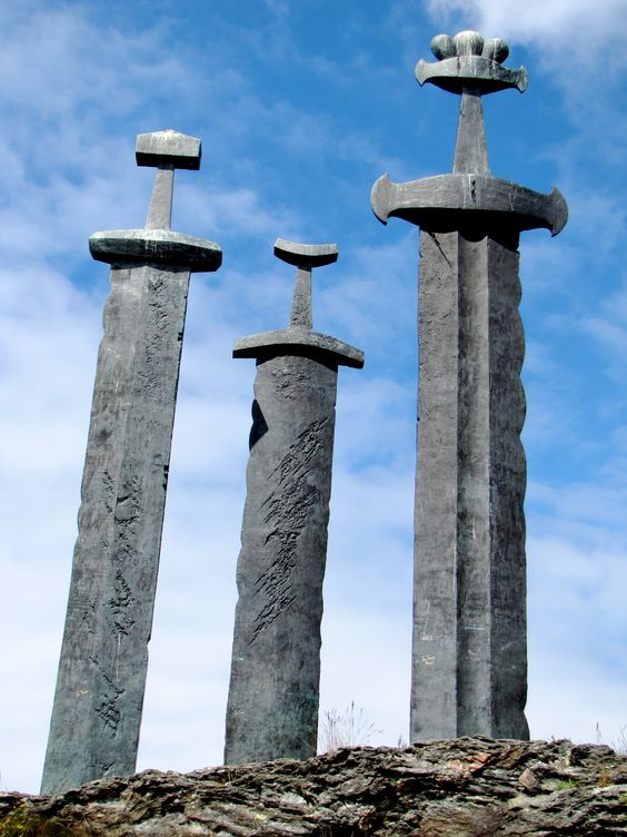 Nice Images Collection: Stavanger Swords Monument Desktop Wallpapers
