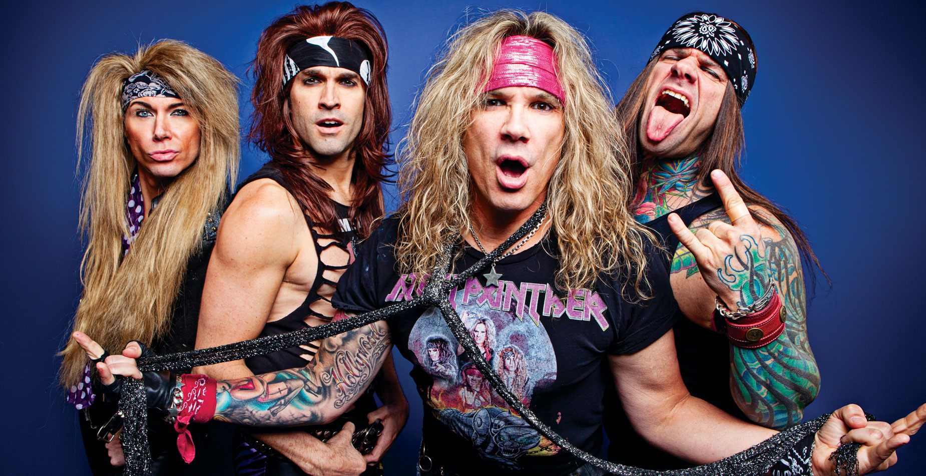 Steel panther no wigs.