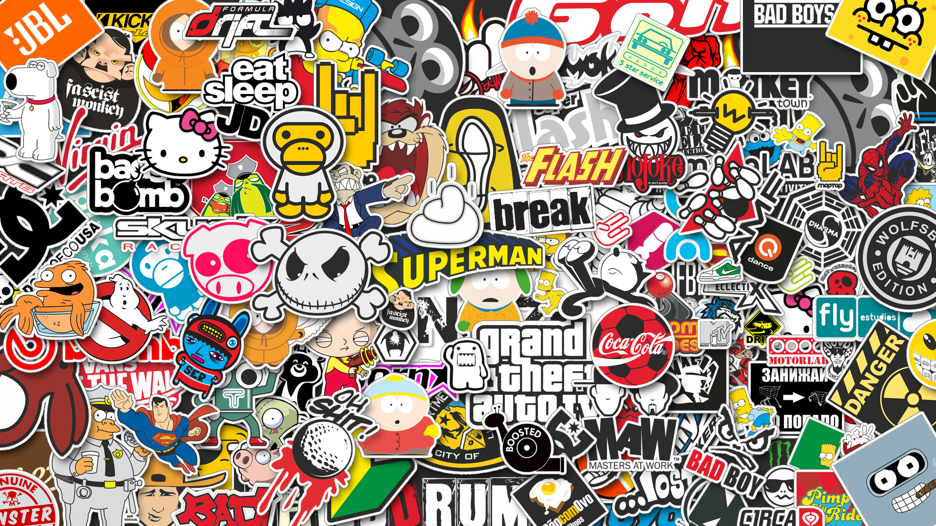 Images of Sticker Bomb | 1920x1080