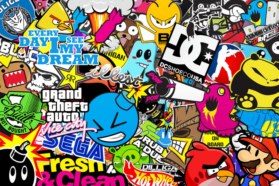 Amazing Sticker Bomb Pictures & Backgrounds