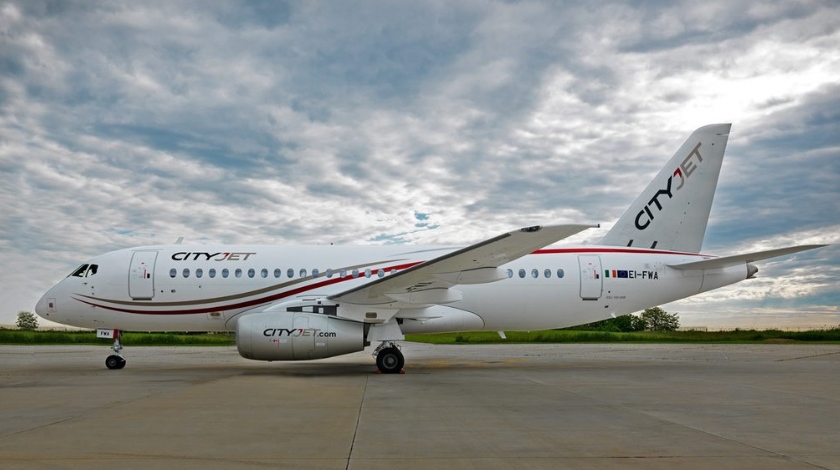 HD Quality Wallpaper | Collection: Vehicles, 840x470 Sukhoi SuperJet 100