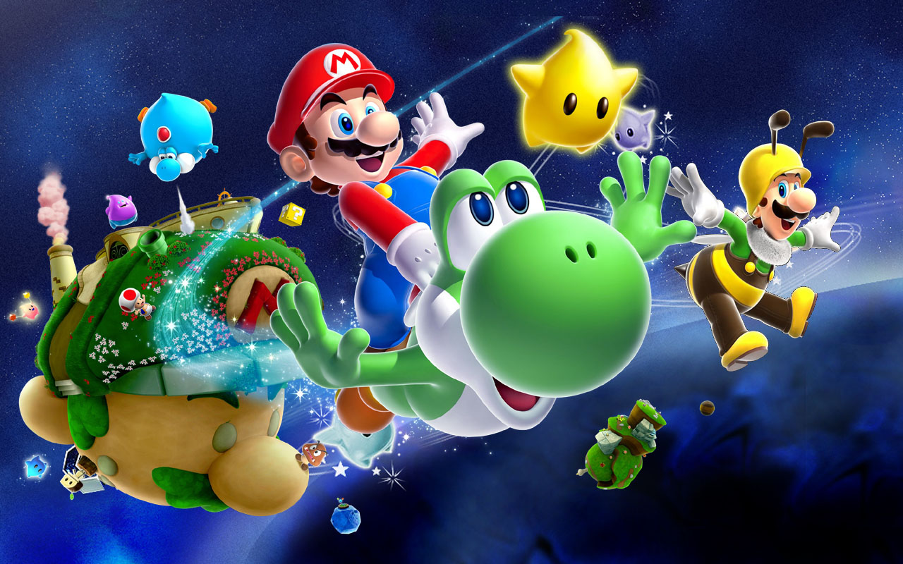 Super Mario Galaxy Backgrounds on Wallpapers Vista