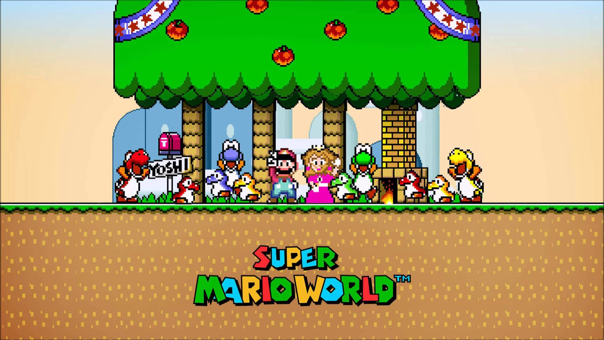 Super Mario World Backgrounds, Compatible - PC, Mobile, Gadgets| 1920x1080 px