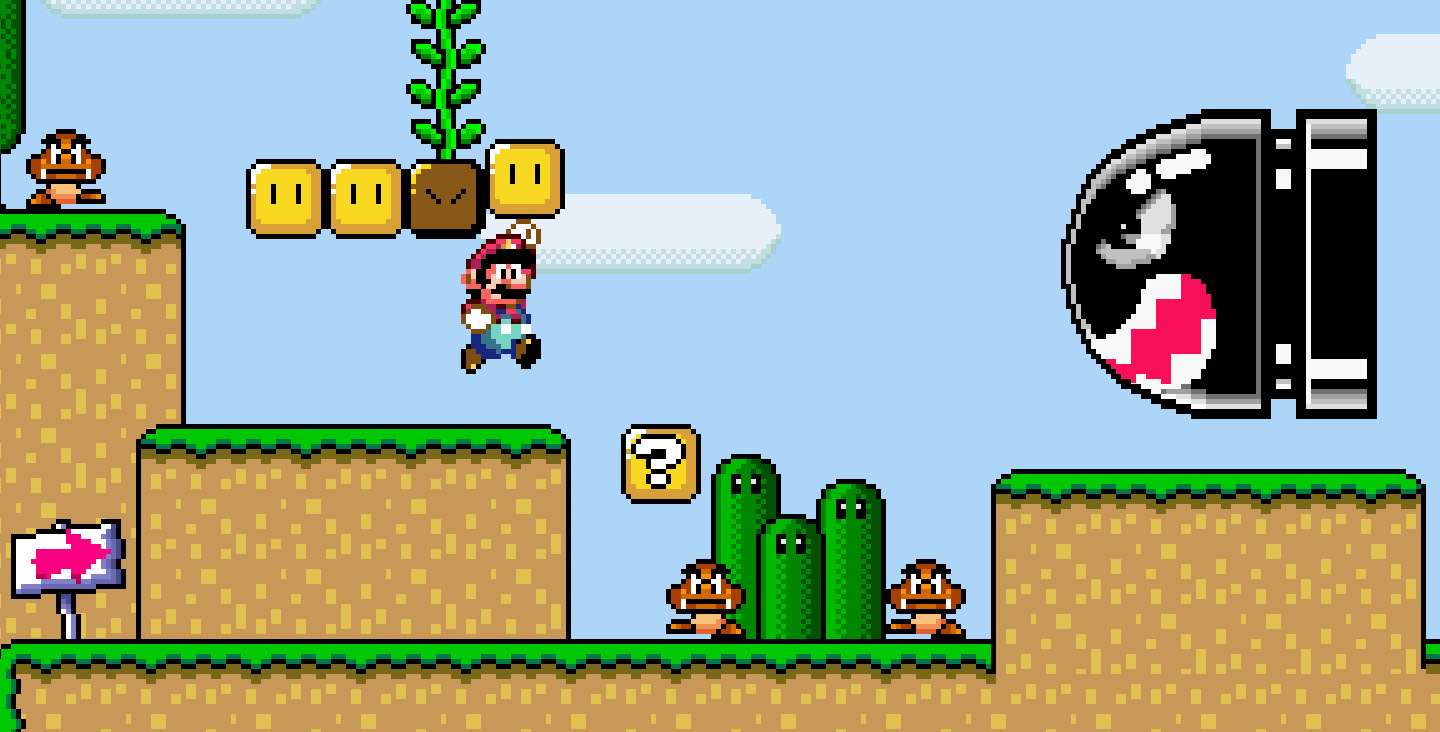 Nice wallpapers Super Mario World 1440x732px