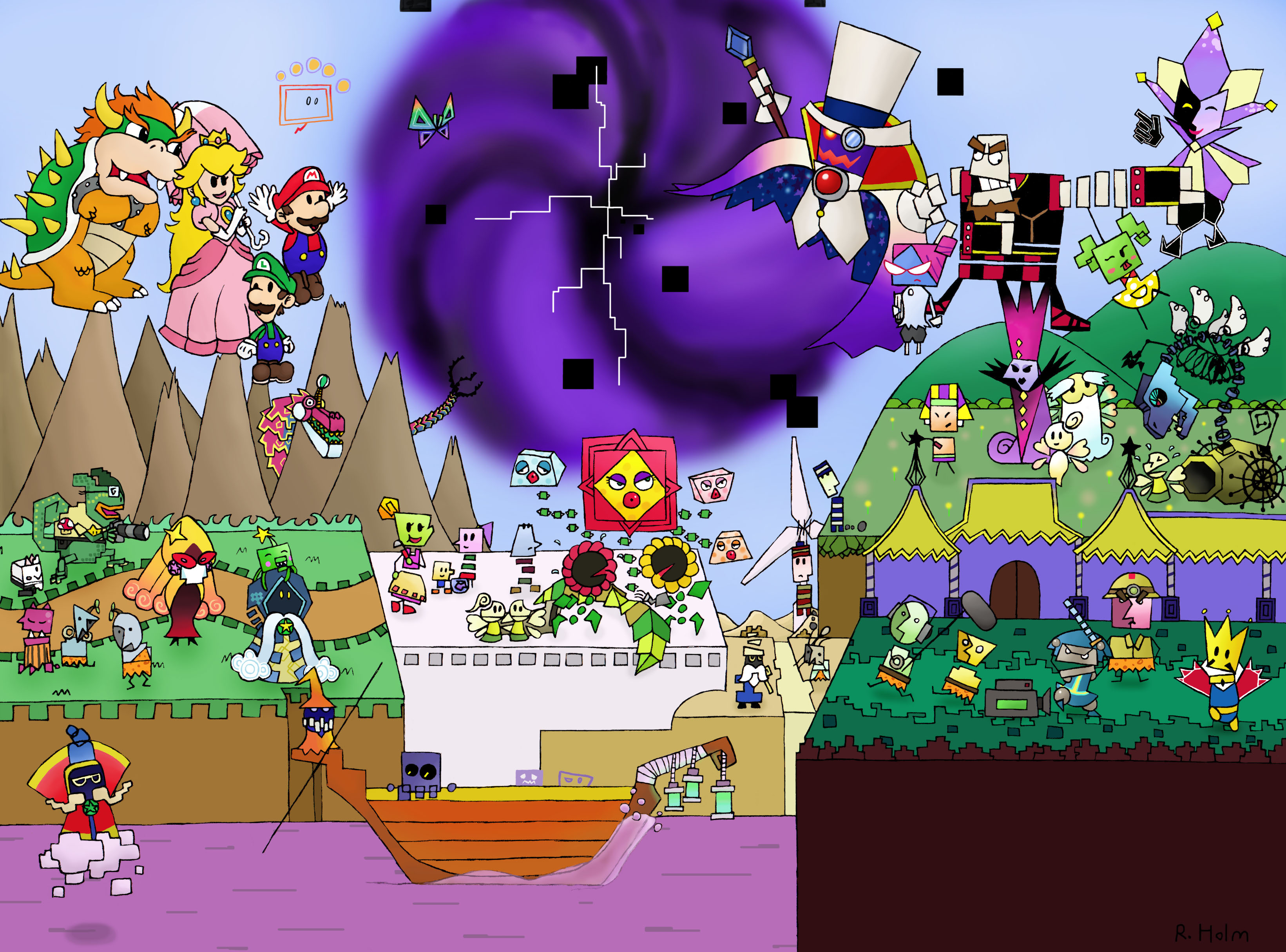 Video Game Super Paper Mario HD Wallpapers. 