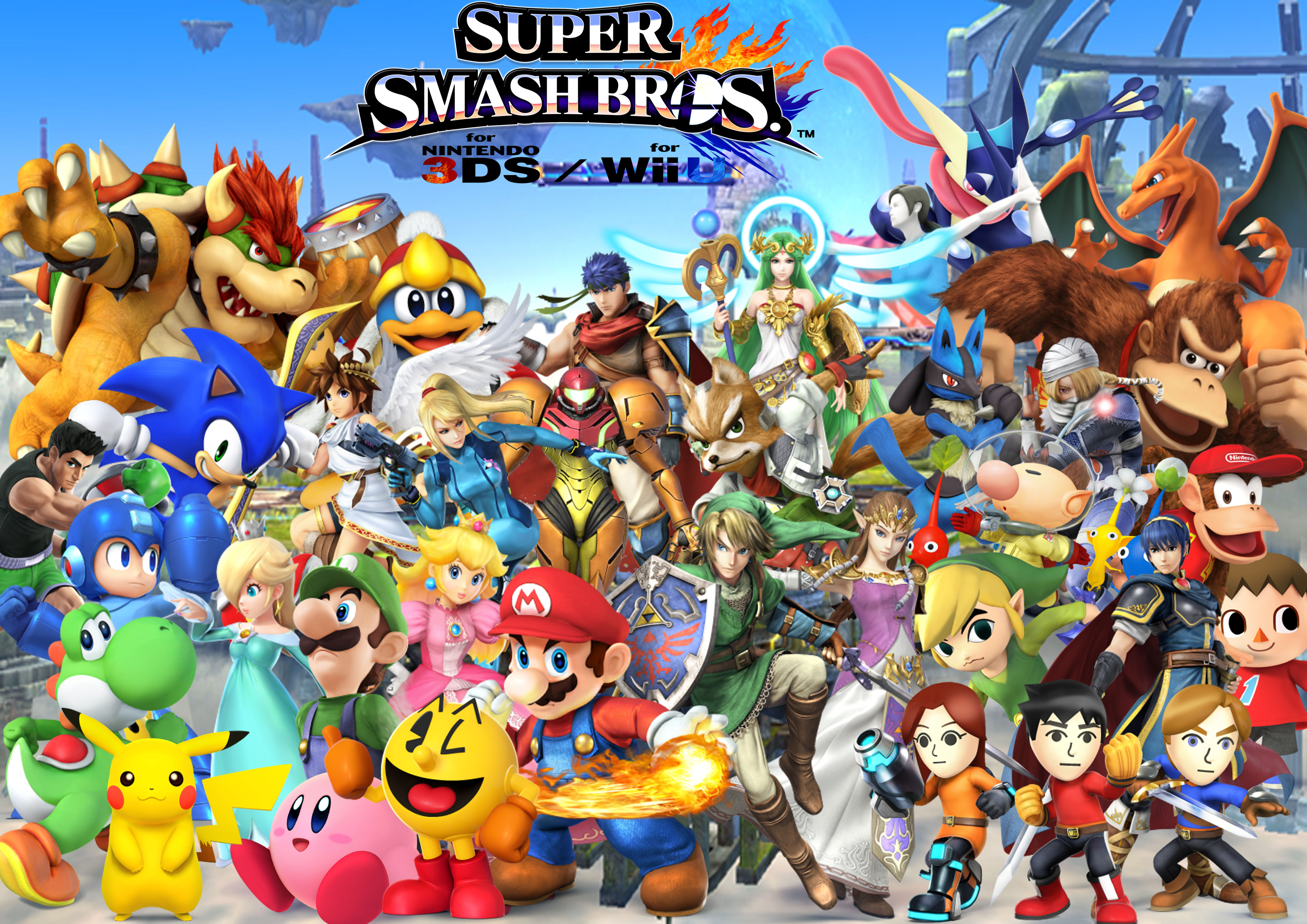 Super Smash Bros. For Nintendo 3DS And Wii U Backgrounds, Compatible - PC, Mobile, Gadgets| 4961x3508 px
