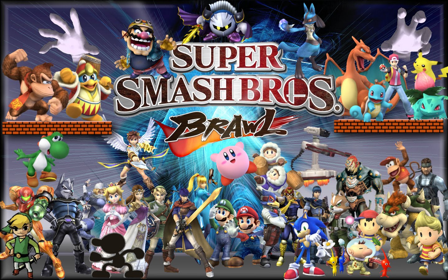 Super Smash Bros Brawl (Game Play) Luchando y perdiendo con estilo y amigos...