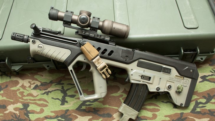 HD Quality Wallpaper | Collection: Weapons, 728x408 Tavor Assault Rifle