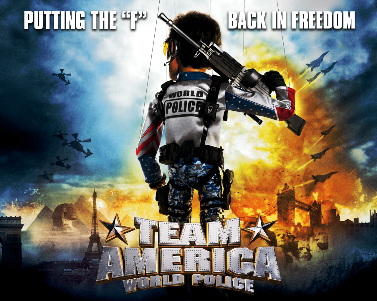 HD Quality Wallpaper | Collection: Movie, 1280x1024 Team America: World Police
