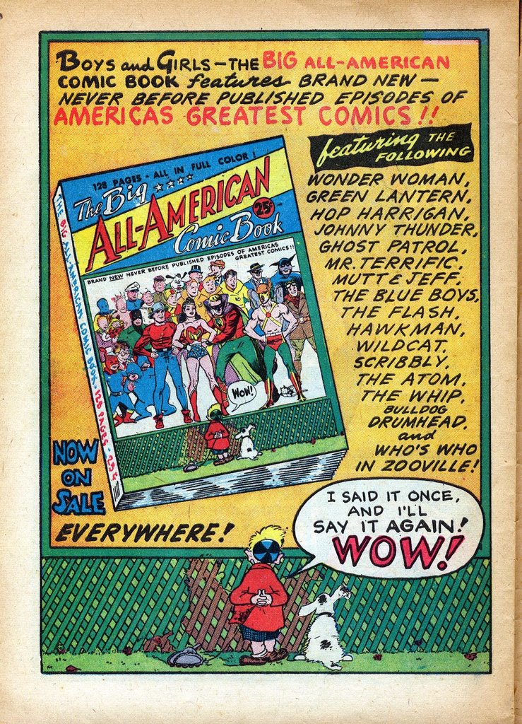HD Quality Wallpaper | Collection: Comics, 739x1024 The Big All-american Comic Book